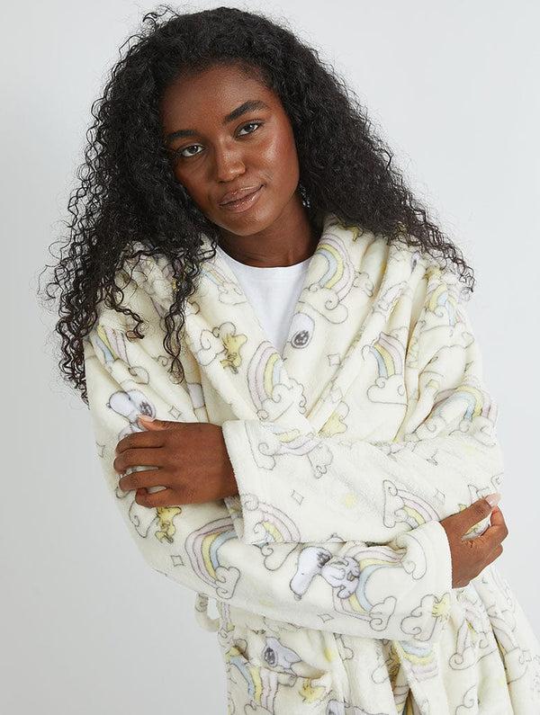 Skinnydip London Peanuts X Skinnydip Snoopy Rainbow Print Dressing Gown – Skinnydip London