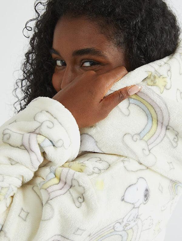 Skinnydip London Peanuts X Skinnydip Snoopy Rainbow Print Dressing Gown – Skinnydip London