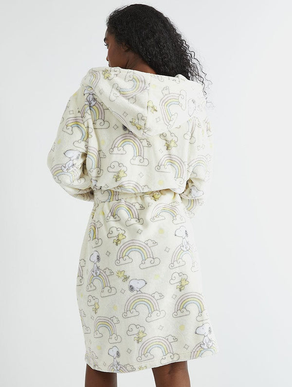 Skinnydip London Peanuts X Skinnydip Snoopy Rainbow Print Dressing Gown – Skinnydip London