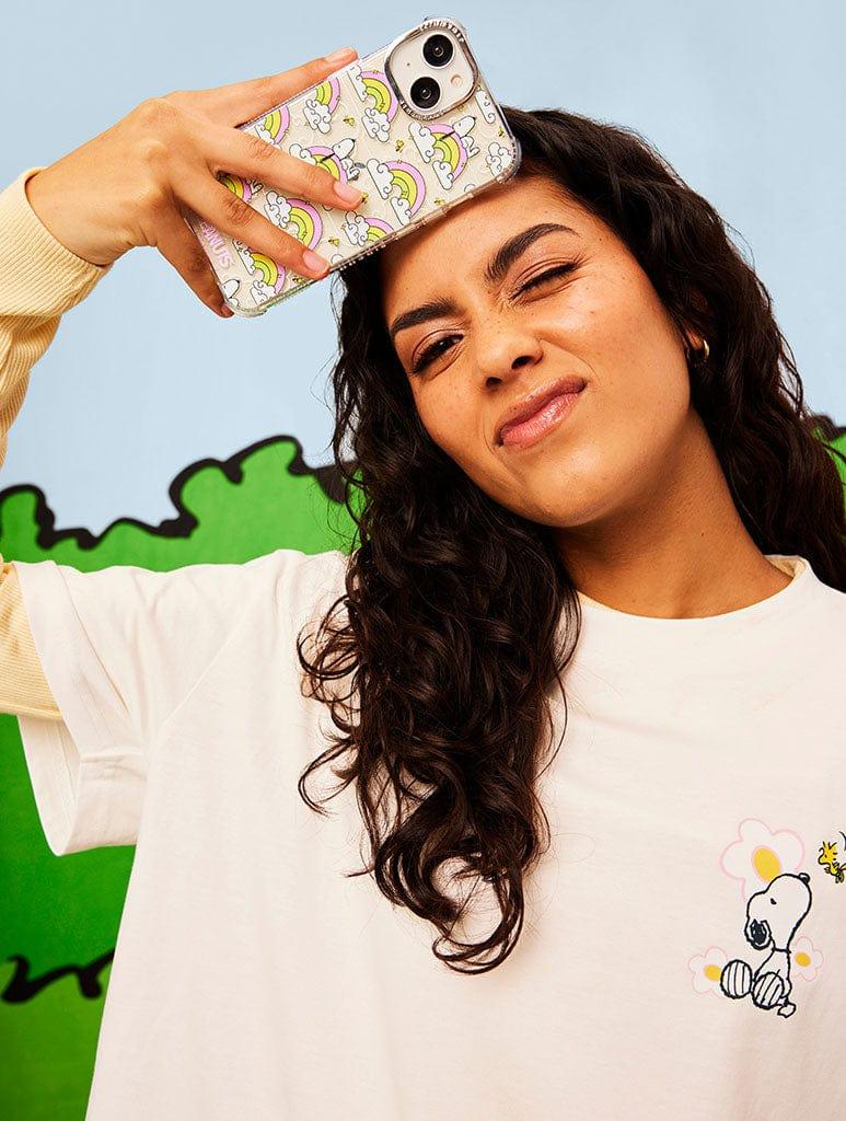 Skinnydip London Peanuts X Skinnydip Snoopy Rainbow Repeat Shock IPhone Case