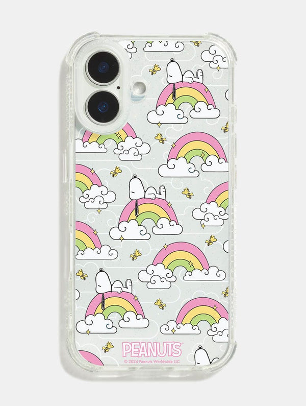 Skinnydip London Peanuts x Skinnydip Snoopy Rainbow Repeat Shock iPhone Case