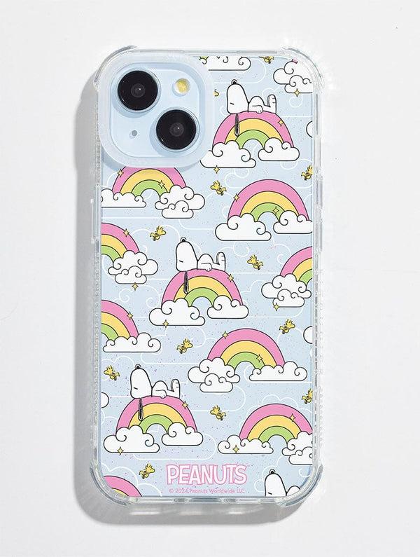 Skinnydip London Peanuts x Skinnydip Snoopy Rainbow Repeat Shock iPhone Case