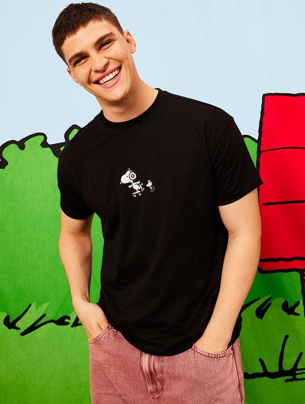 Skinnydip London Peanuts X Skinnydip Snoopy This Is The Life T-Shirt In Black