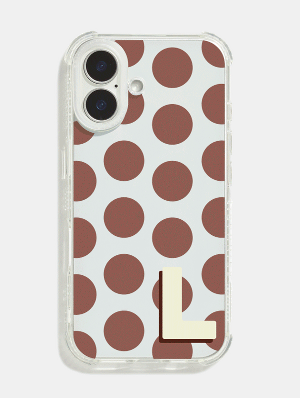 Skinnydip London Personalised Clear Base Shock iPhone Case with Clear Camera Hole