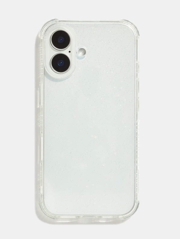 Skinnydip London Personalised Glitter Shock IPhone Case With Clear Camera Hole