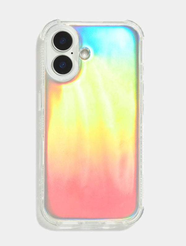 Skinnydip London Personalised Holo Foil & Clear Camera Hole Shock IPhone Case