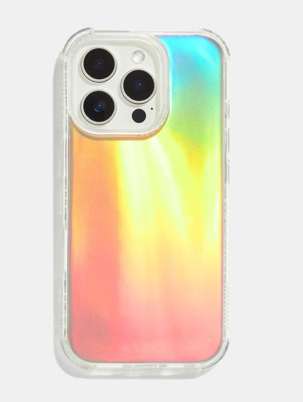 Skinnydip London Personalised Holo Foil & Clear Camera Hole Shock IPhone Case