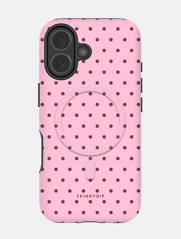 Skinnydip London Pink and Brown Mini Dots Magsafe Ultra Protective iPhone Case – Skinnydip London