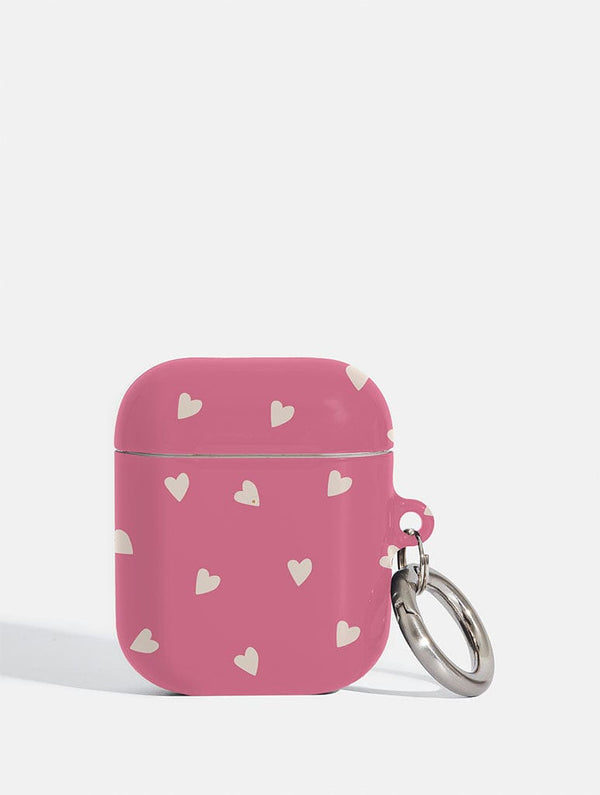 Skinnydip London Pink and Cream Ditsy Hearts AirPods Case – Skinnydip London