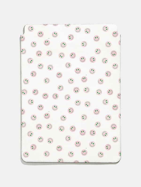 Skinnydip London Pink and Green Smiley Tablet Sleeve