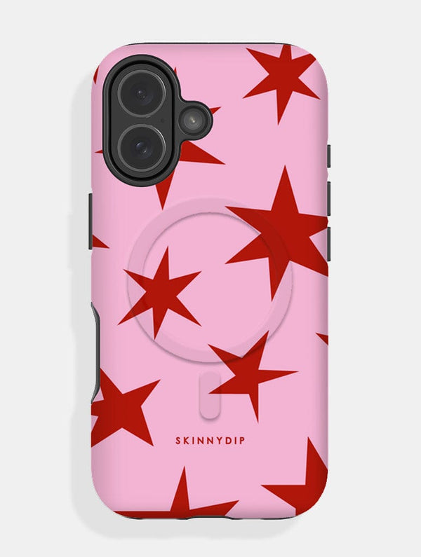 Skinnydip London Pink and Red Ditsy Star MagSafe Ultra Protective iPhone Case – Skinnydip London