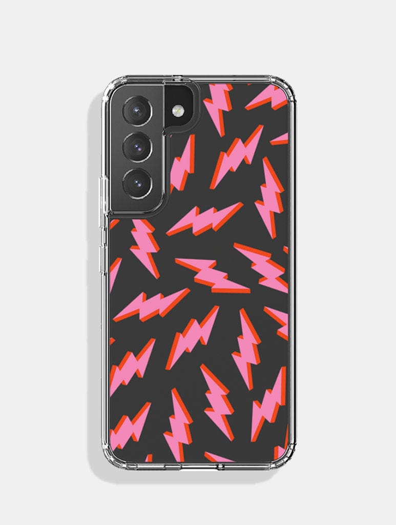 Skinnydip London Pink And Red Lightening Bolt Android Case