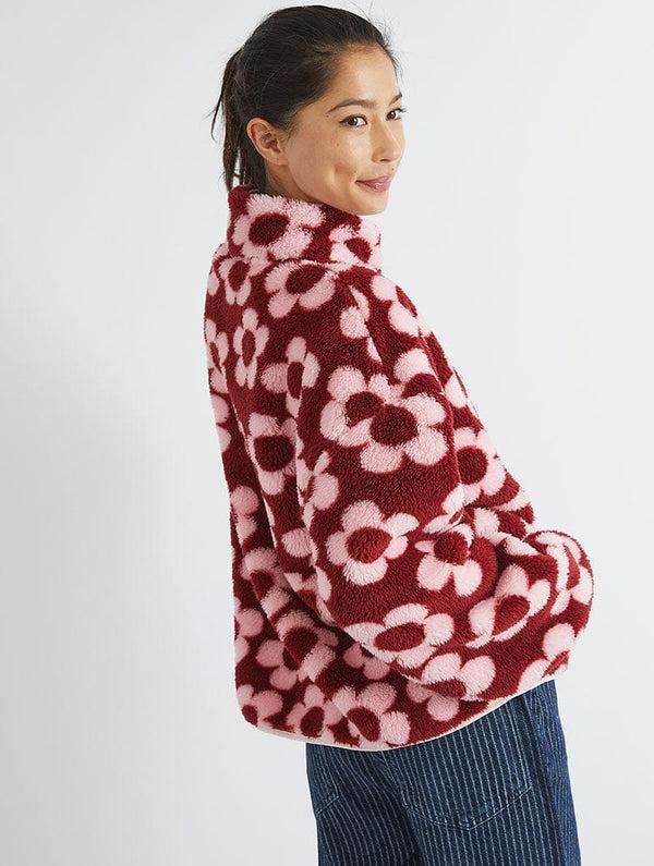 Skinnydip London Pink Flower Longline Fleece – Skinnydip London