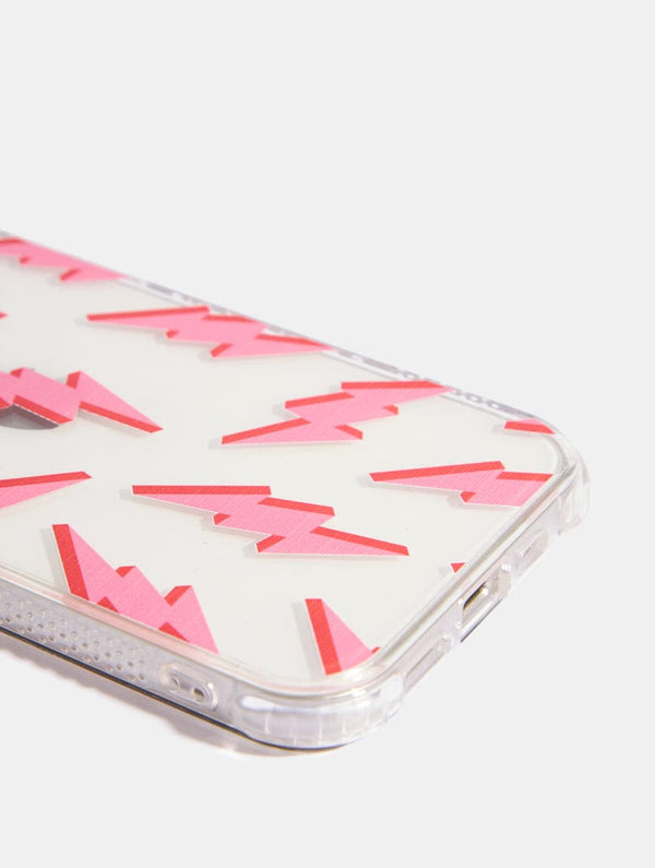 Skinnydip London Pink & Red Lightning Bolt IPhone Case