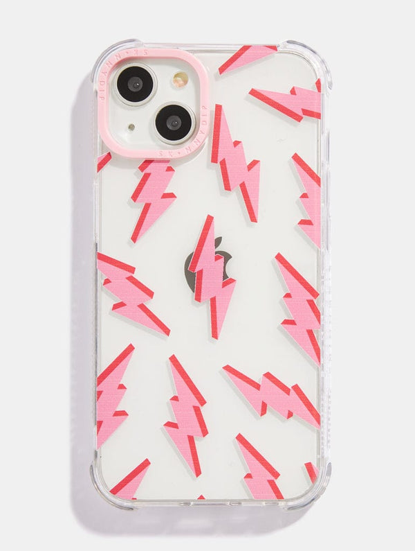 Skinnydip London Pink & Red Lightning Bolt iPhone Case