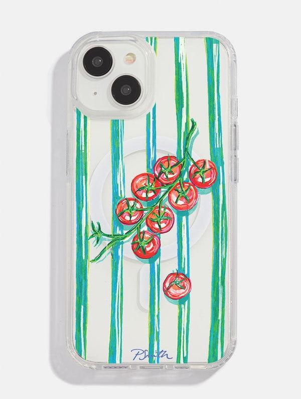 Skinnydip London Pippa Smith Studio x Skinnydip Tomatoes On Green Stripes MagSafe iPhon – Skinnydip London