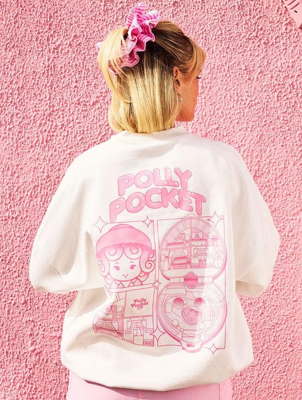 Skinnydip London Polly Pocket X Skinnydip Poster Sweatshirt In Ecru