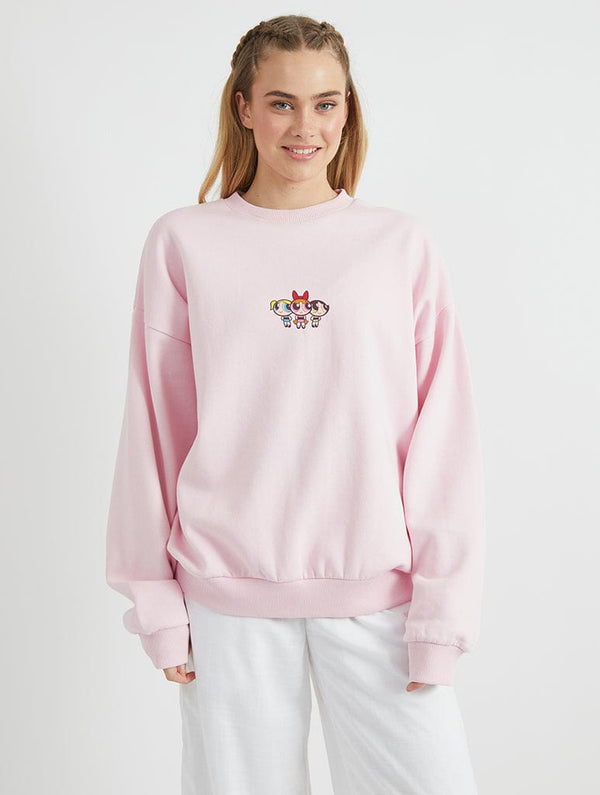 Skinnydip London Powerpuff Girls Sugar & Spice Sweatshirt In Pink
