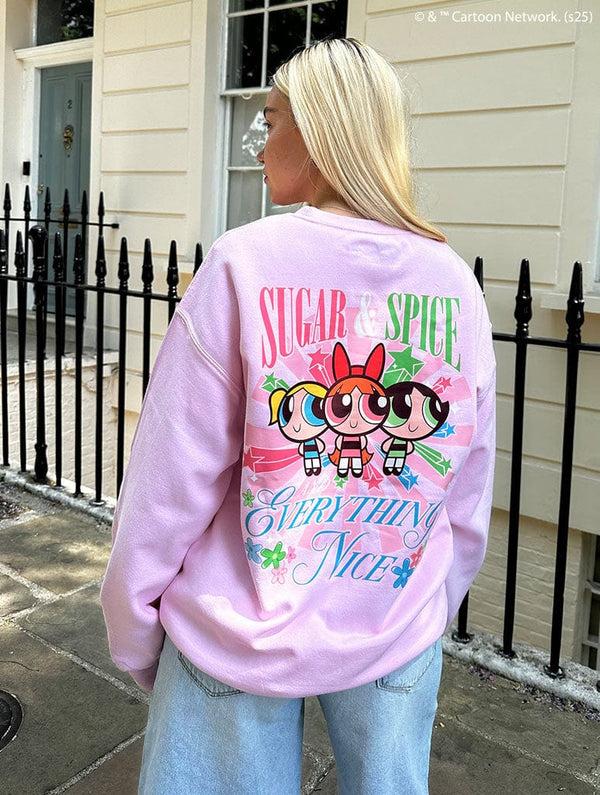 Skinnydip London Powerpuff Girls Sugar & Spice Sweatshirt In Pink