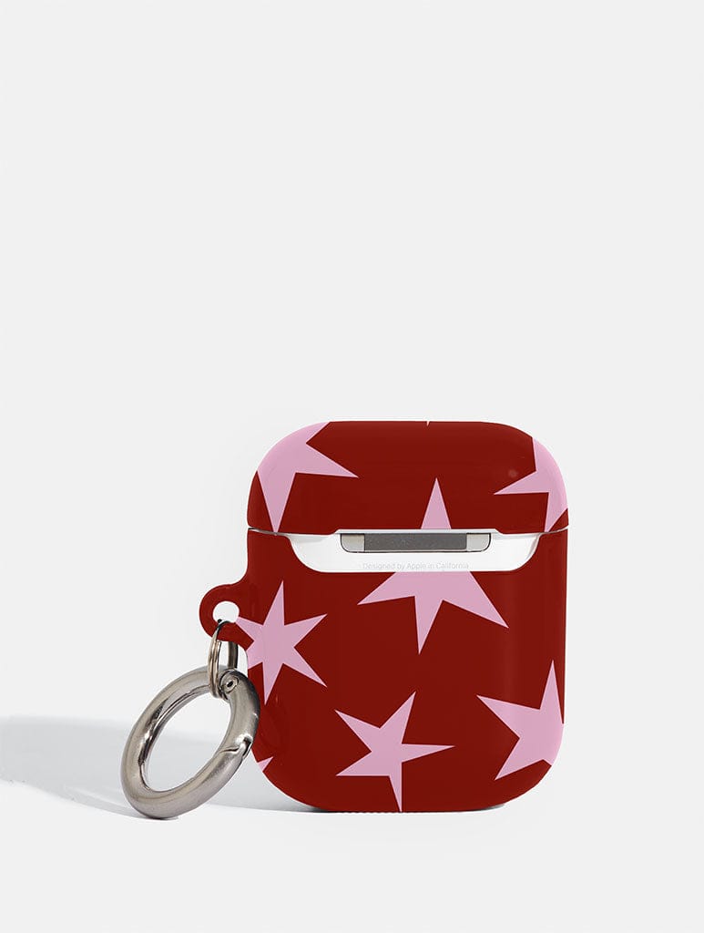 Skinnydip London Red And Pink Ditsy Star AirPods Case – Skinnydip London