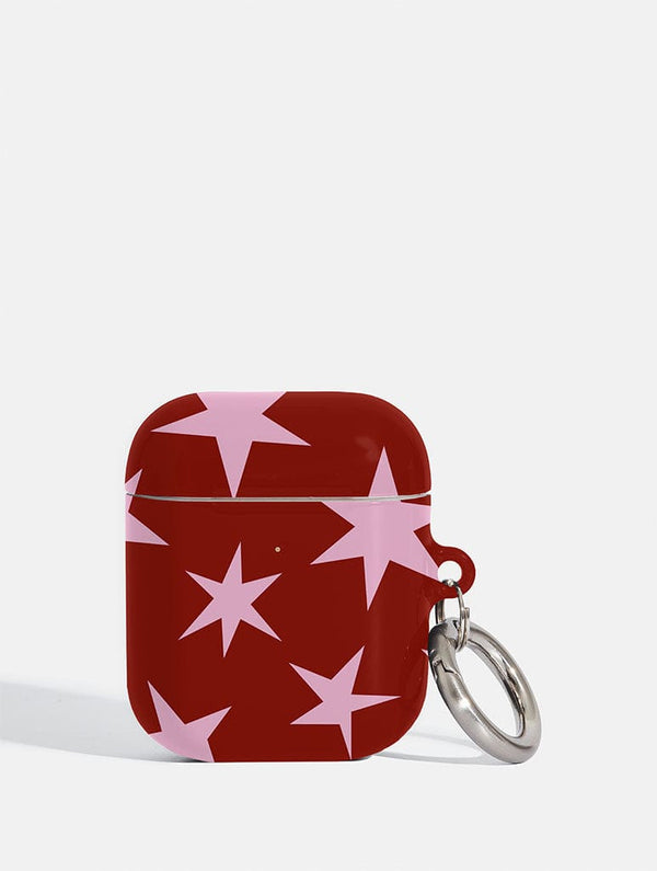 Skinnydip London Red and Pink Ditsy Star AirPods Case – Skinnydip London