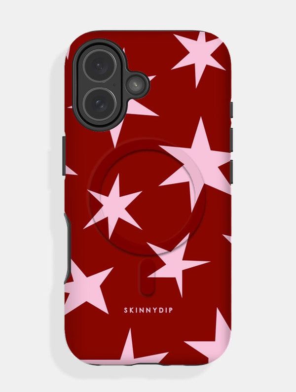 Skinnydip London Red and Pink Ditsy Star MagSafe Ultra Protective iPhone Case – Skinnydip London