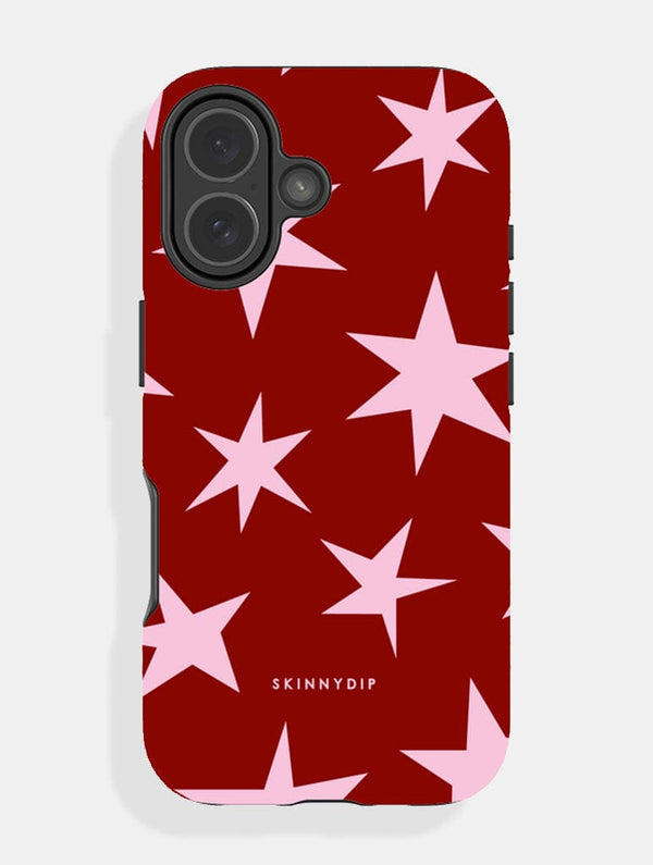 Skinnydip London Red and Pink Ditsy Star Ultra Protective iPhone Case – Skinnydip London