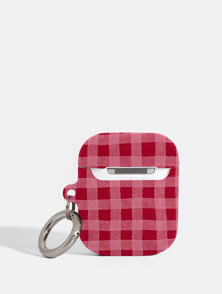 Skinnydip London Red Pink Gingham Airpods Case – Skinnydip London
