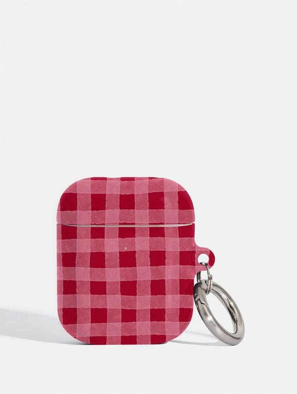 Skinnydip London Red Pink Gingham Airpods Case – Skinnydip London