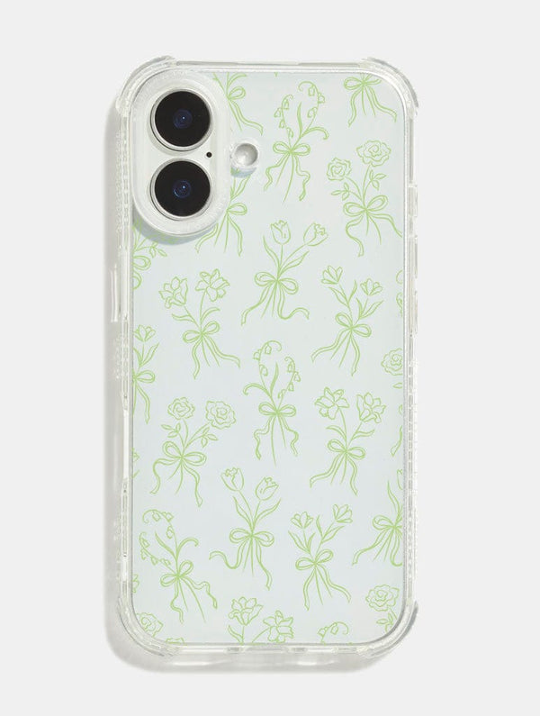 Skinnydip London Regency Green Primrose Flowers Shock iPhone Case