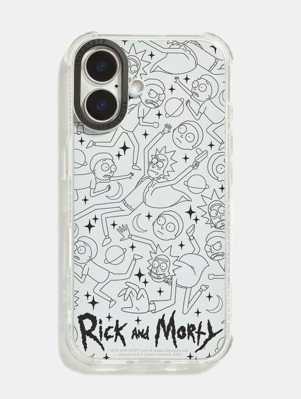 Skinnydip London Ricky And Morty x Skinnydip Outline Shock iPhone Case
