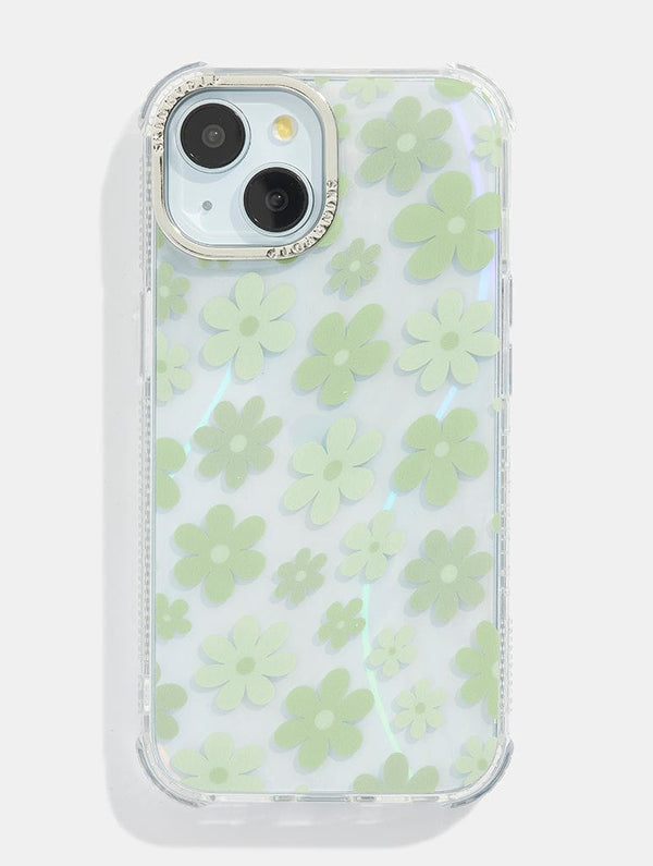 Skinnydip London Sage Warped Flower Shock iPhone Case