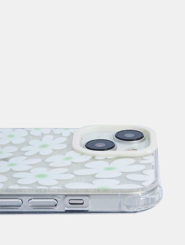 Skinnydip London Sage & White Warped Daisy Shock IPhone Case
