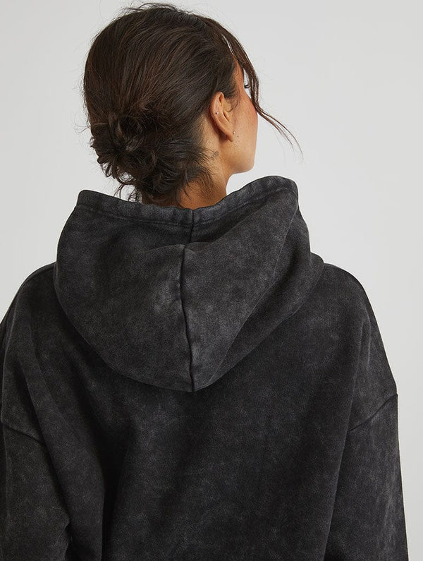 Skinnydip London Self Love Club Hoodie In Acid Wash