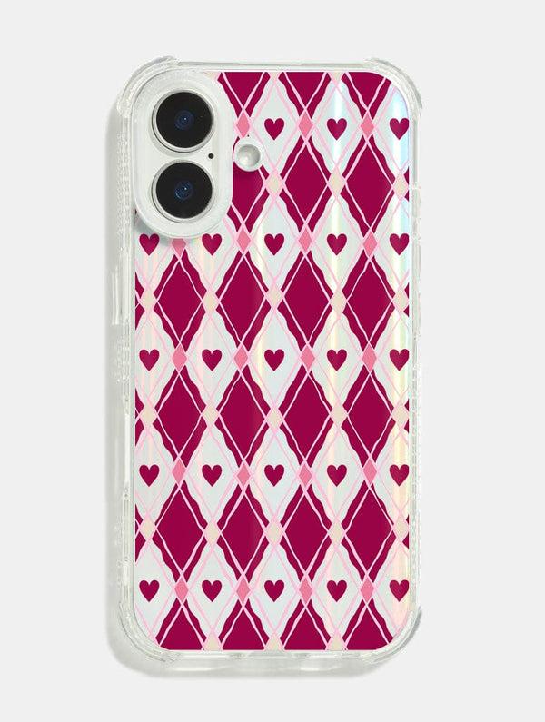 Skinnydip London Argyle Heart Shock iPhone Case