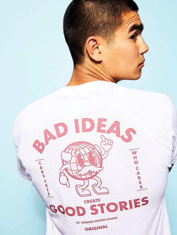 Skinnydip London Bad Ideas Right T-Shirt in White