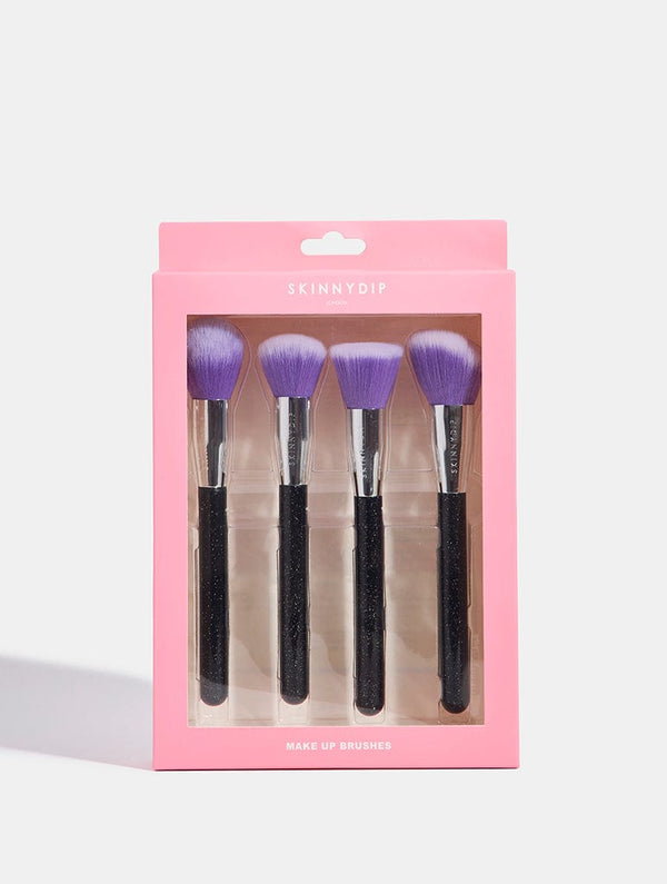 Skinnydip London Black Glitter Make Up Brushes
