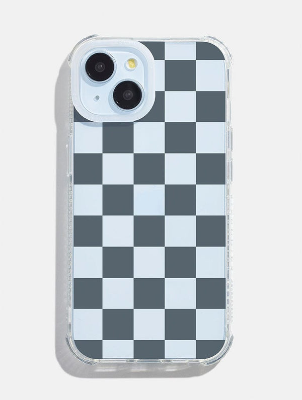 Skinnydip London Blue Check Shock iPhone Case