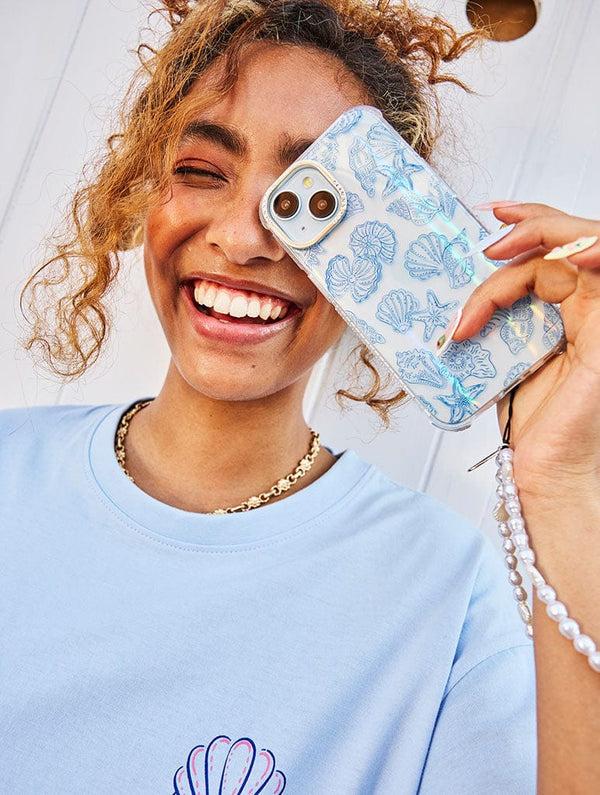 Skinnydip London Blue Shells Shock IPhone Case