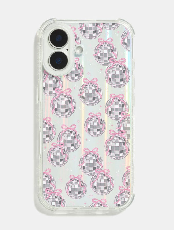 Skinnydip London Bow Disco Ball Shock iPhone Case