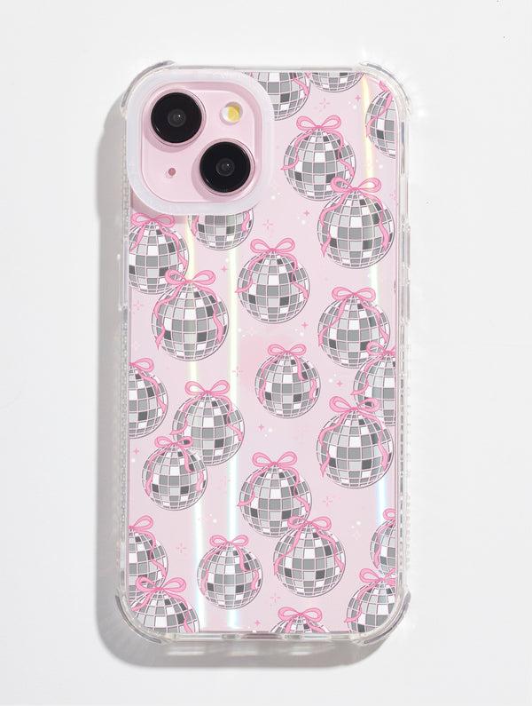 Skinnydip London Bow Disco Ball Shock iPhone Case