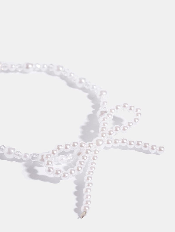 Skinnydip London Bow Pearl Beaded Strap