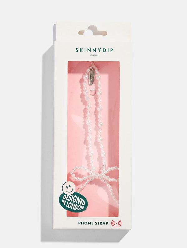Skinnydip London Bow Pearl Beaded Strap