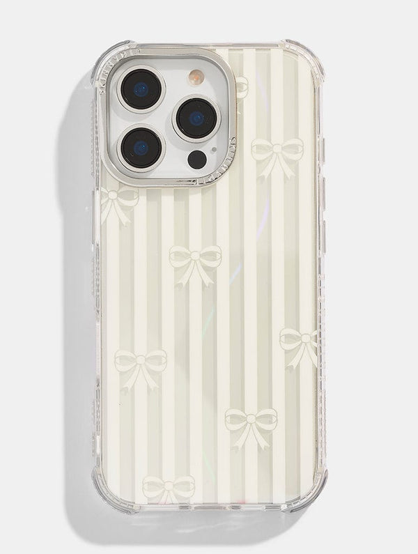 Skinnydip London Bow Stripe Shock iPhone Case