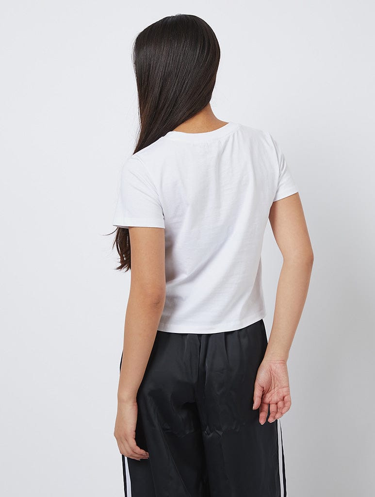 Skinnydip London Boy Bye Baby T-Shirt In White