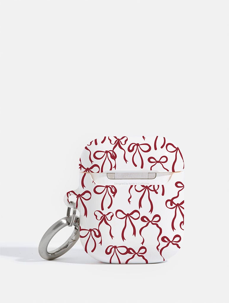Skinnydip London Burgundy Bows AirPods Case