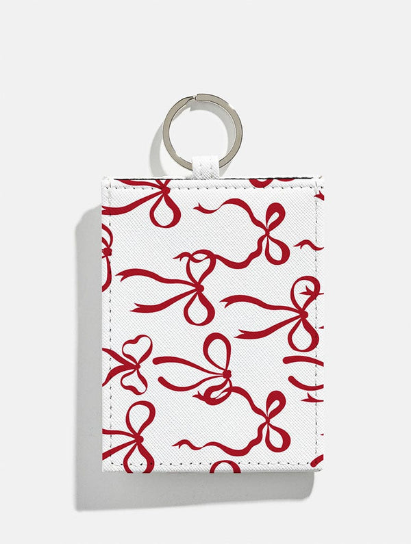 Skinnydip London Burgundy Bows Card Holder