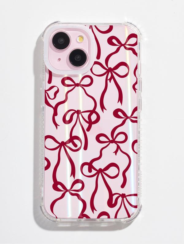 Skinnydip London Burgundy Bows Shock IPhone Case