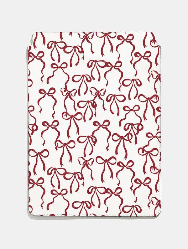 Skinnydip London Burgundy Bows Tablet Sleeve