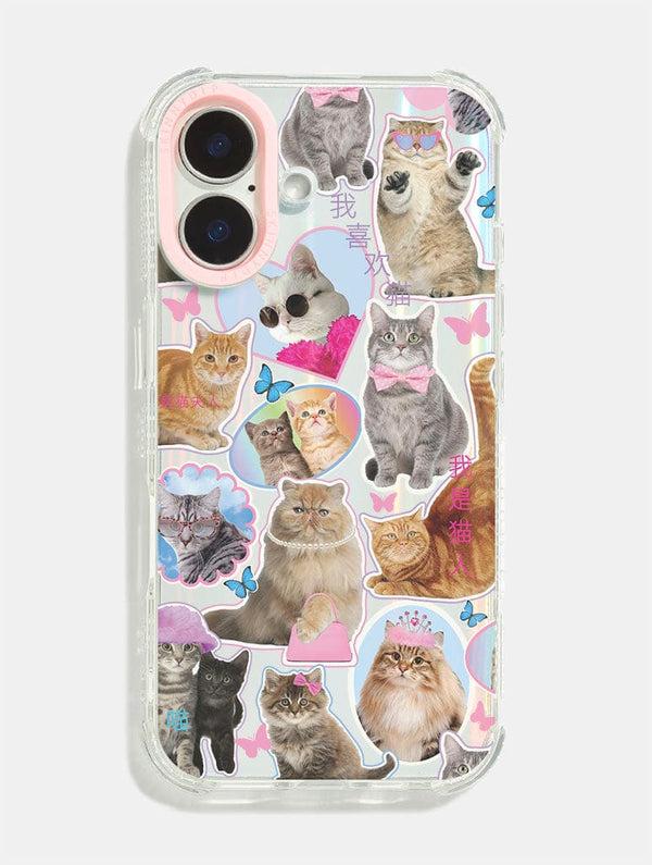 Skinnydip London Cat Sticker Shock iPhone Case
